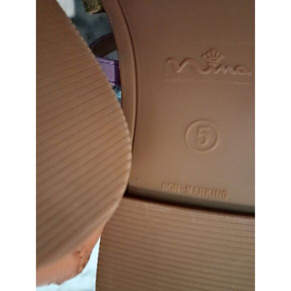 NWT Nina Gladiator Sandals Metallic Rainbow Color Girls Size 5 - Picture 5 of 8